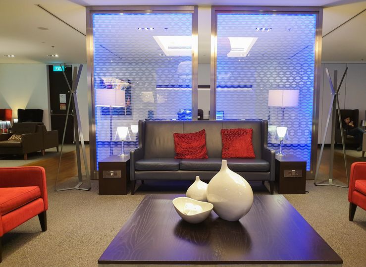 Family room in the British Airways Singapore Lounge